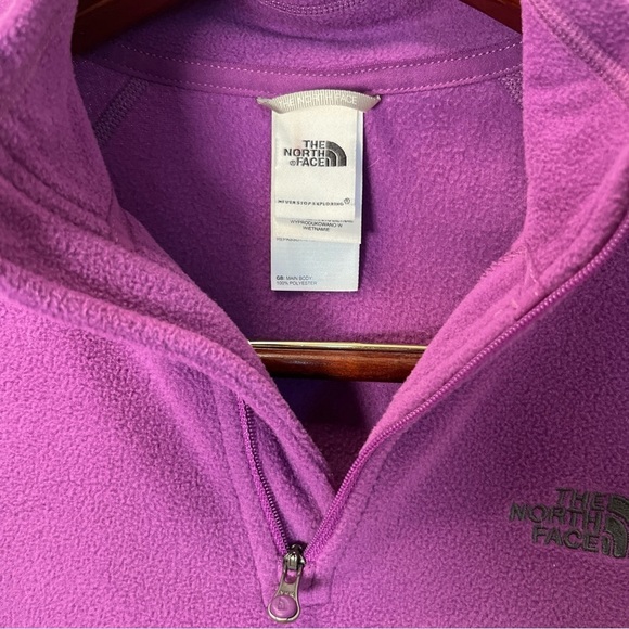 The North Face Women's Purple Quarter Zip pullover Sweatshirt size small - Picture 3 of 7